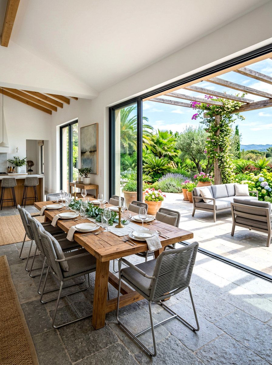 Indoor Outdoor Dining Room - 30 elegant dining room ideas