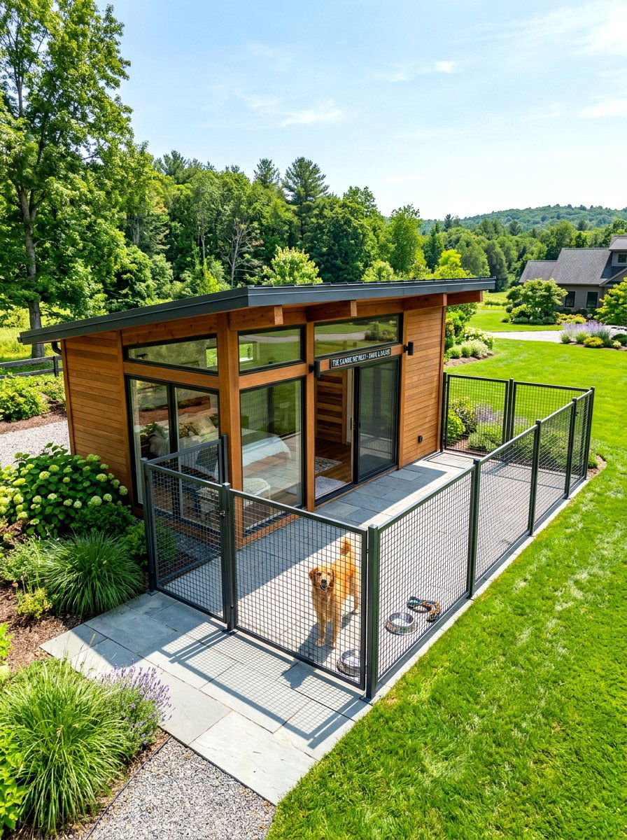 Indoor Outdoor Dog Kennel - 30 dog room ideas