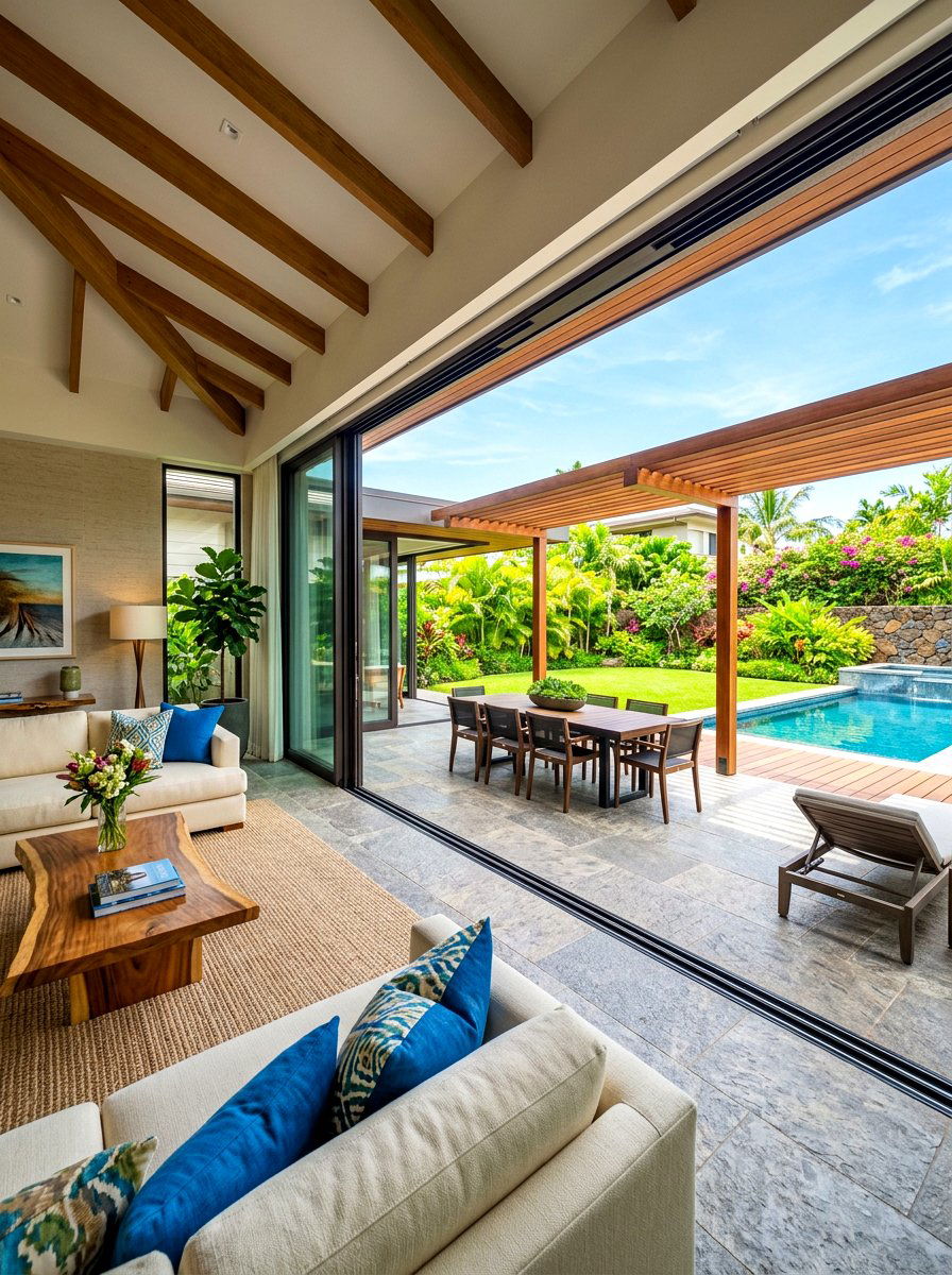 Indoor Outdoor Flow Living Space - 30 open floor plan ideas
