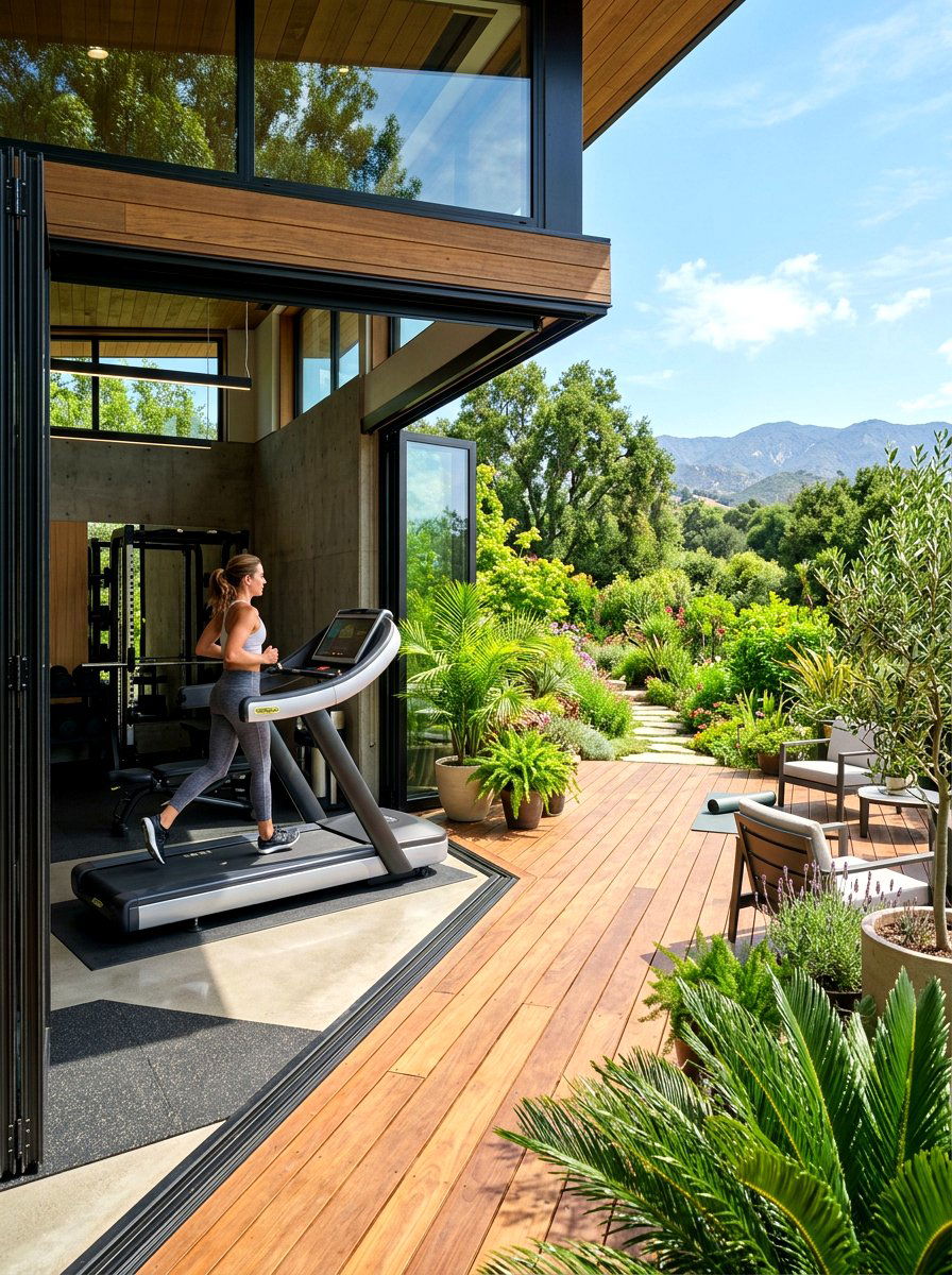 30 Treadmill Room Ideas to Create a Workout Space You'll Love