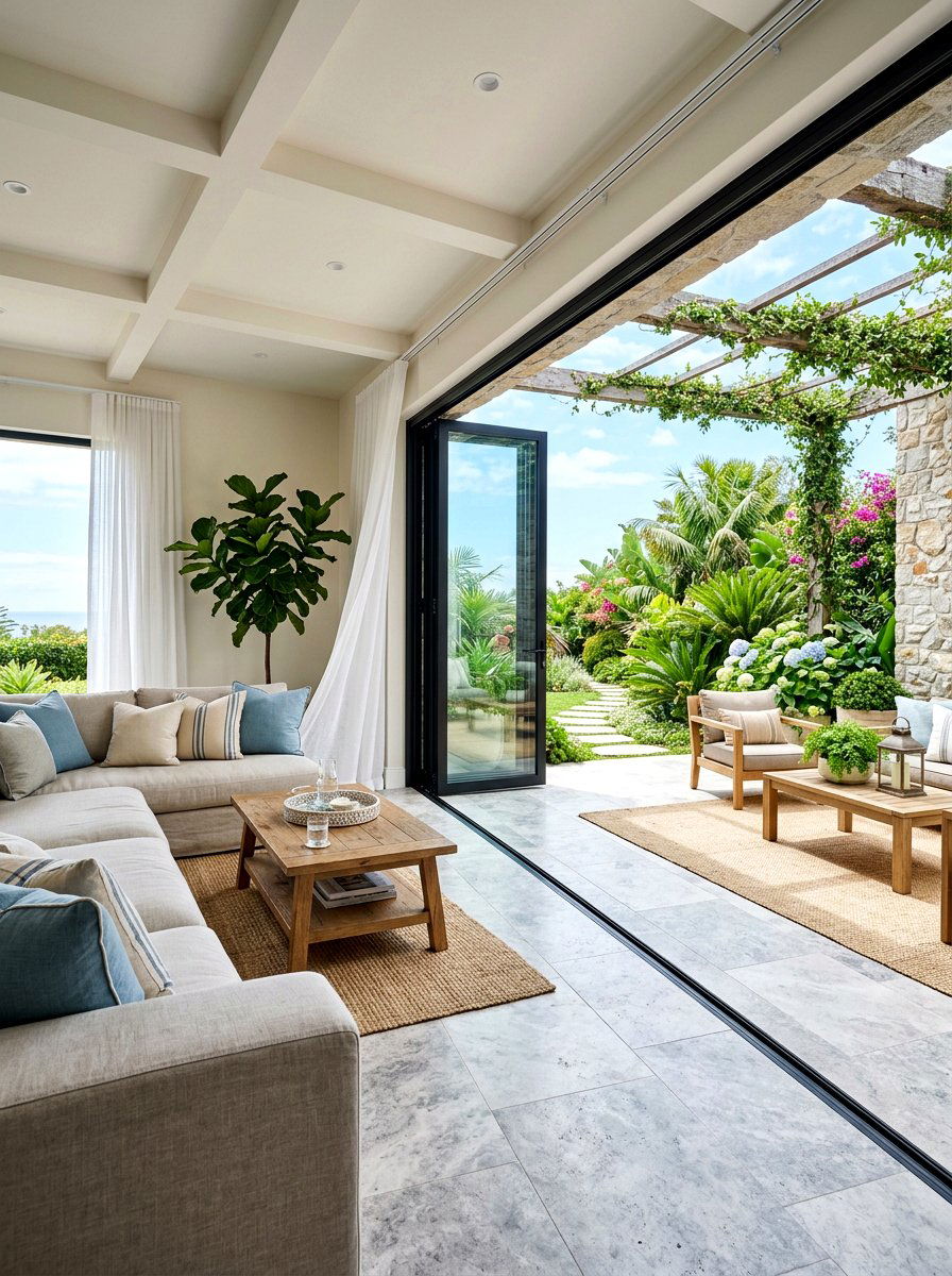 Indoor Outdoor Living Area - 30 open concept decorating ideas