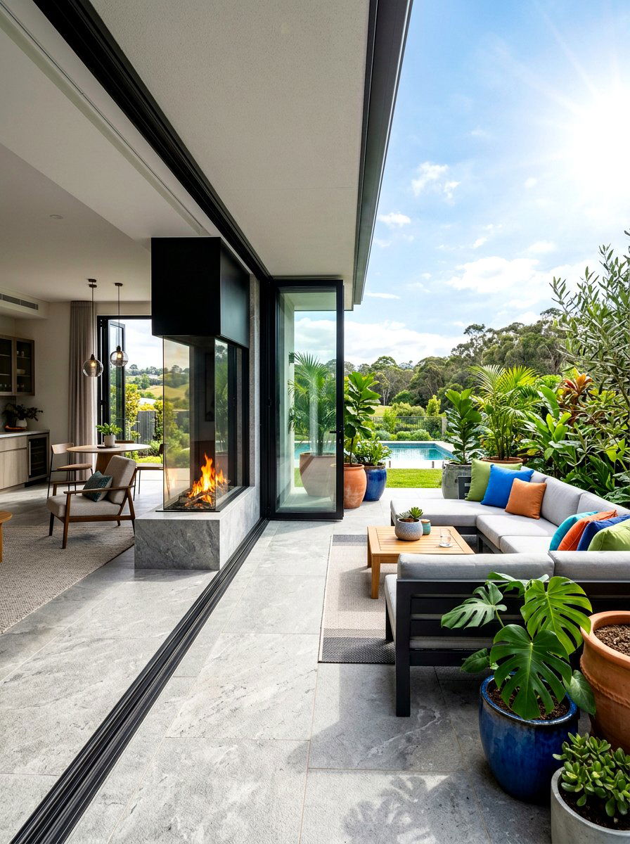 Indoor Outdoor Lounge Space - 30 home entertaining room ideas
