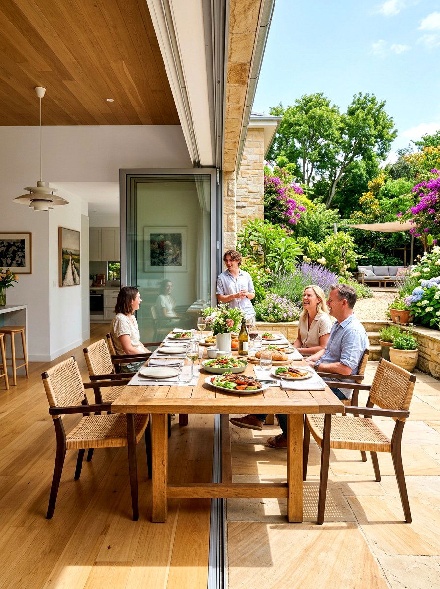 Indoor Outdoor Open Dining - 30 open plan dining room ideas