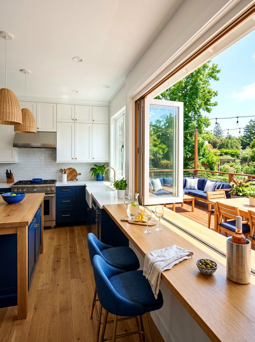 Indoor Outdoor Pass Through Window - 30 beach house kitchen ideas