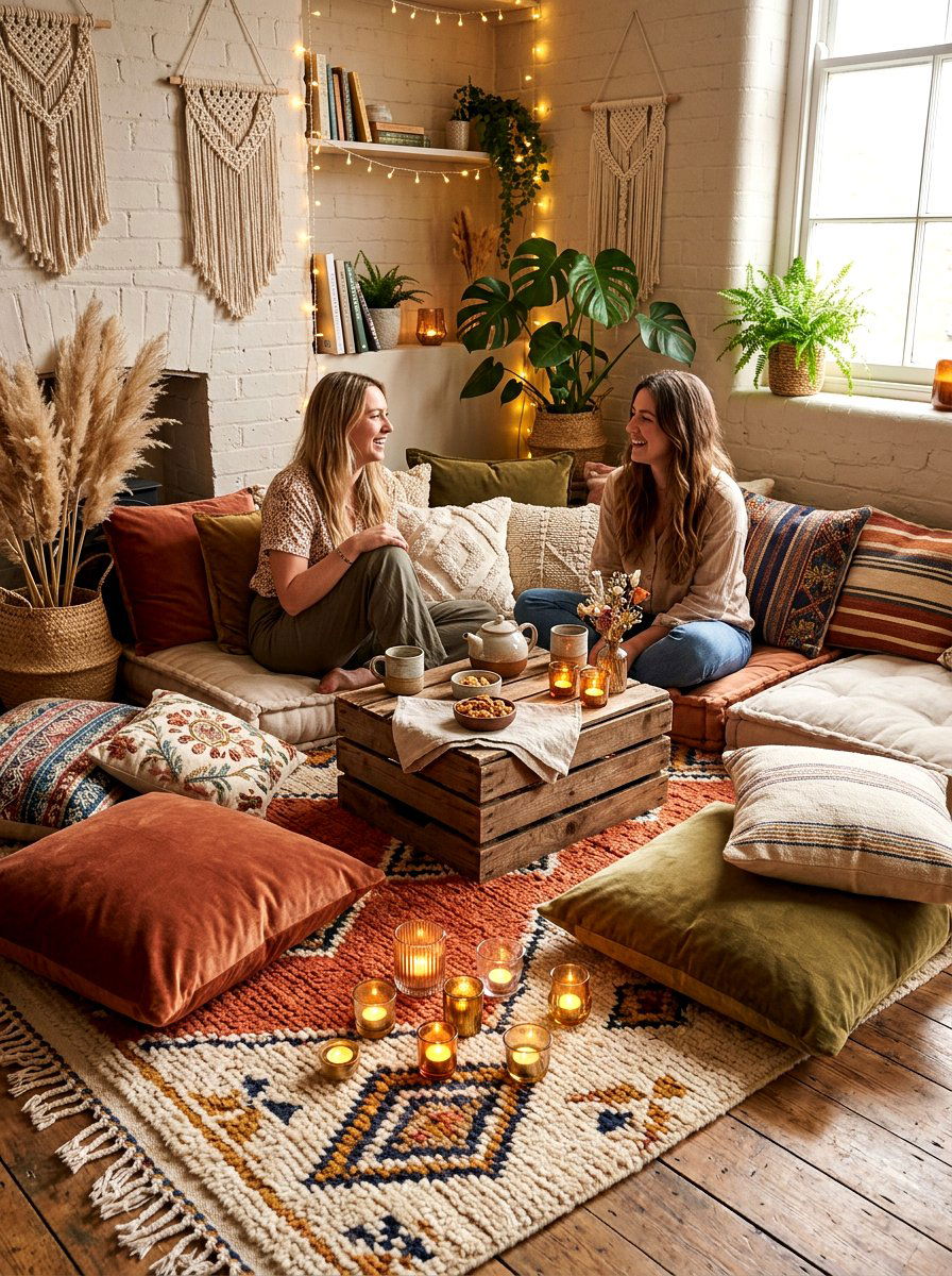 Indoor Picnic Seating - 30 intimate hosting ideas