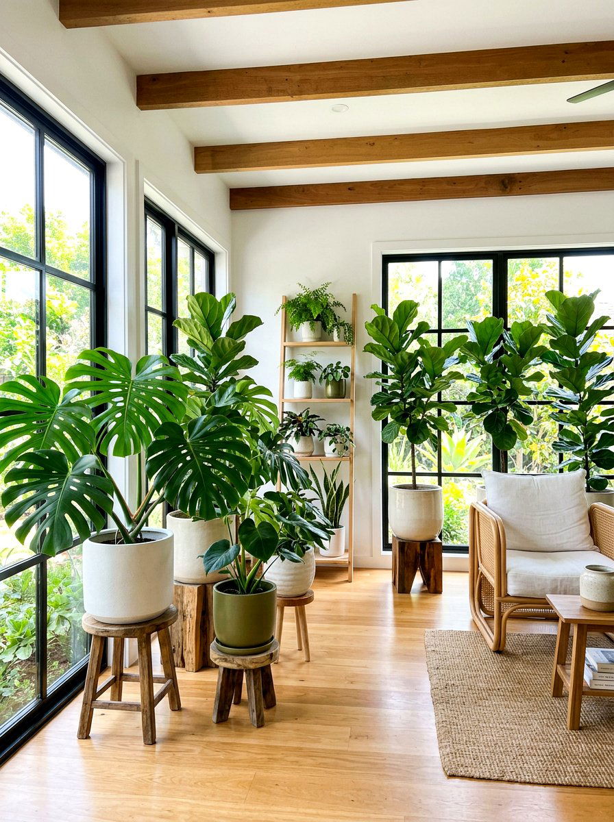 Indoor Plant Corner - 30 camera ready home styling ideas