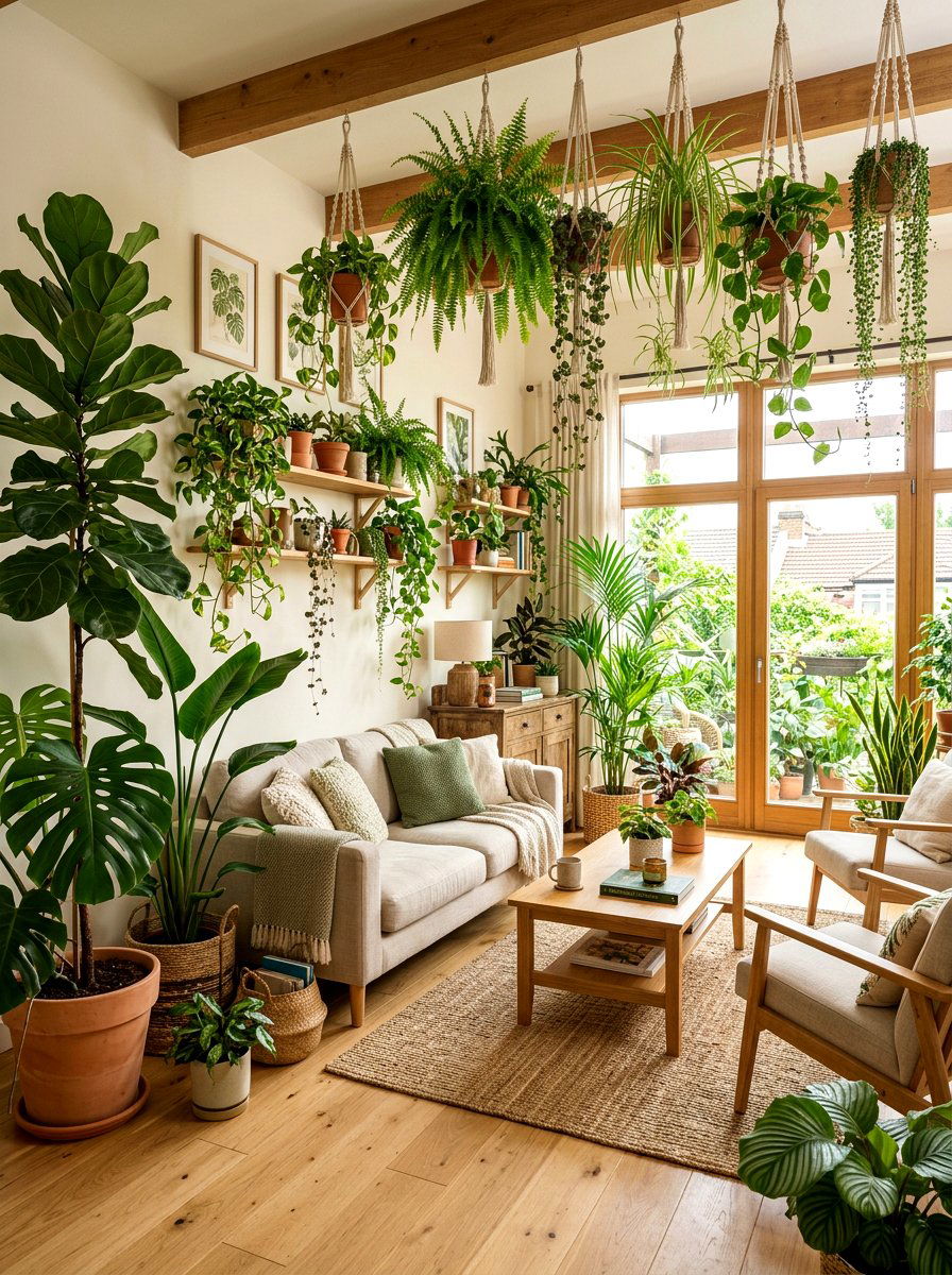 Indoor Plant Living Room - 30 small space living room ideas