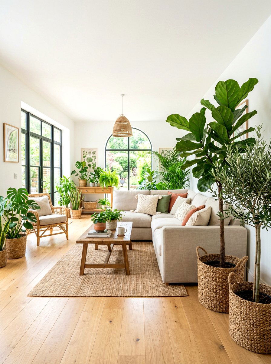 Indoor Plant Living Room - 30 French country living room ideas