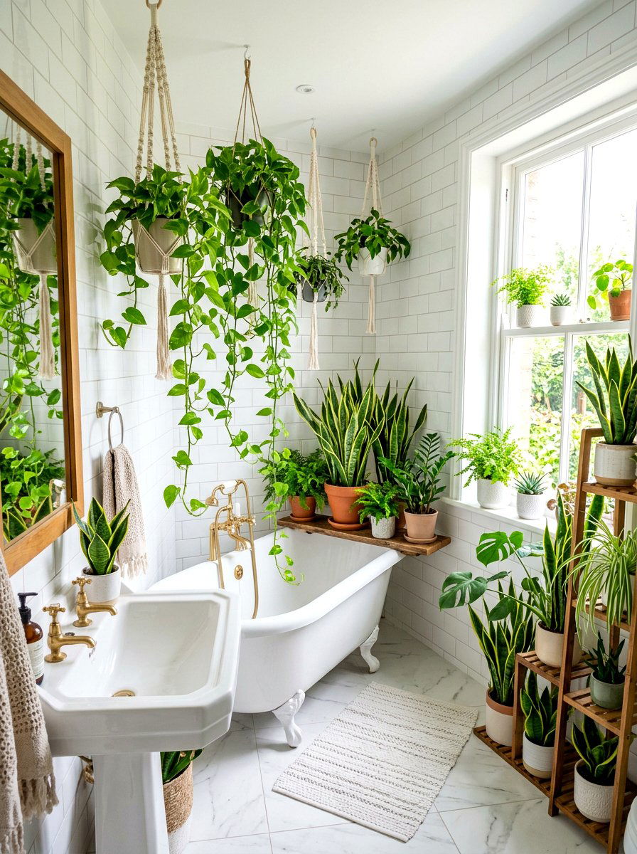 Indoor Plants Bathroom - 30 TikTok bathroom decor ideas