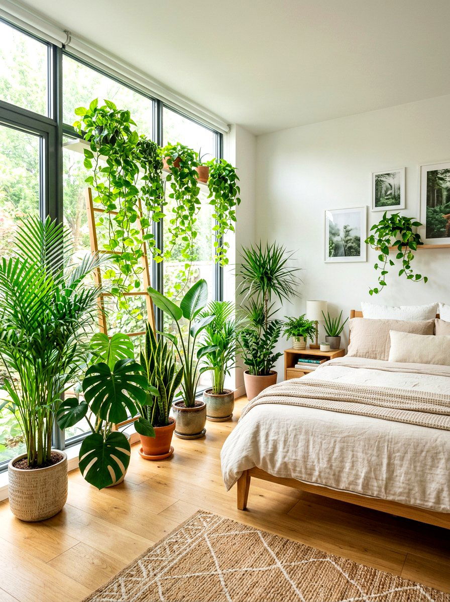 Indoor Plants For Bedroom - 30 summer bedroom decor ideas
