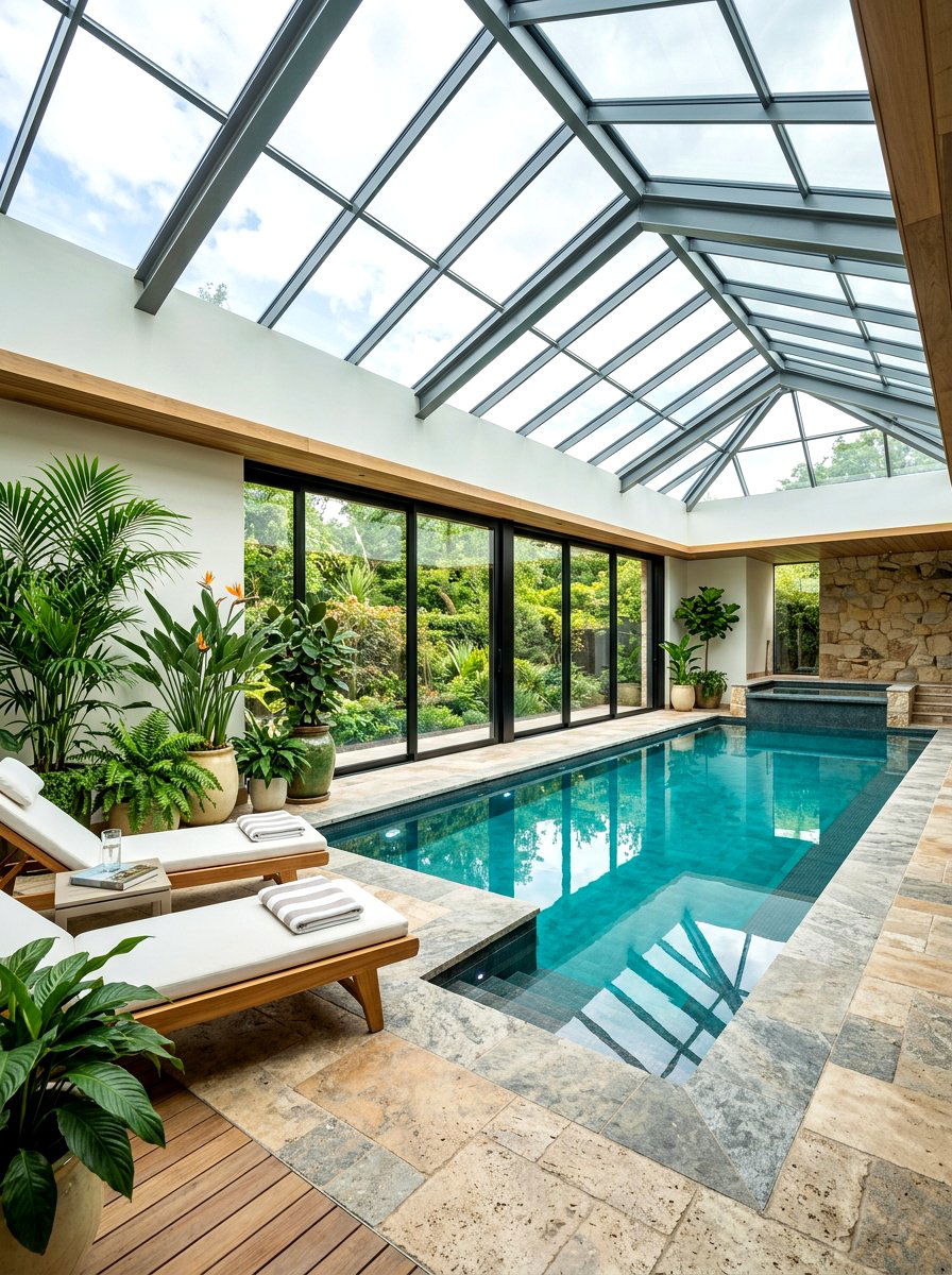 Indoor Pool All Seasons - 30 family pool ideas