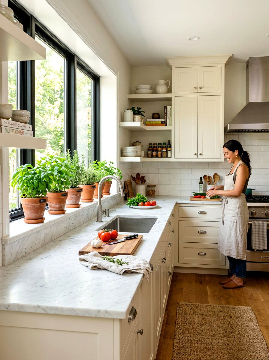 Indoor Potted Herb Garden - 30 summer house decor ideas viral