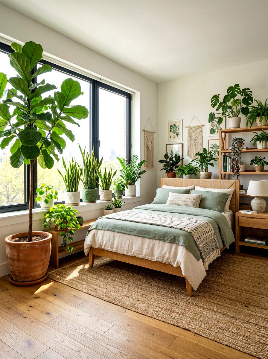 Indoor Potted Plants - 30 childhood bedroom revival ideas
