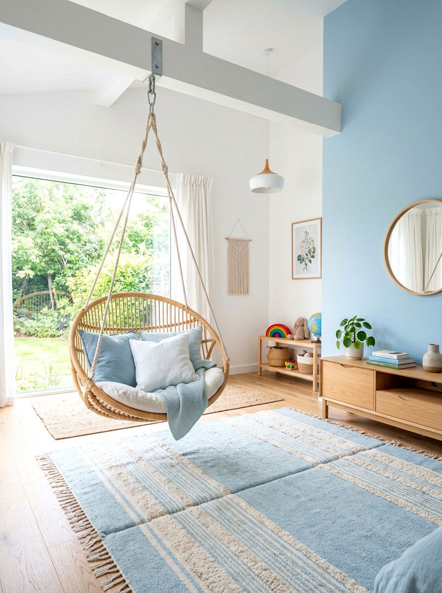 Indoor Swing Room - 30 Pinterest kids room ideas