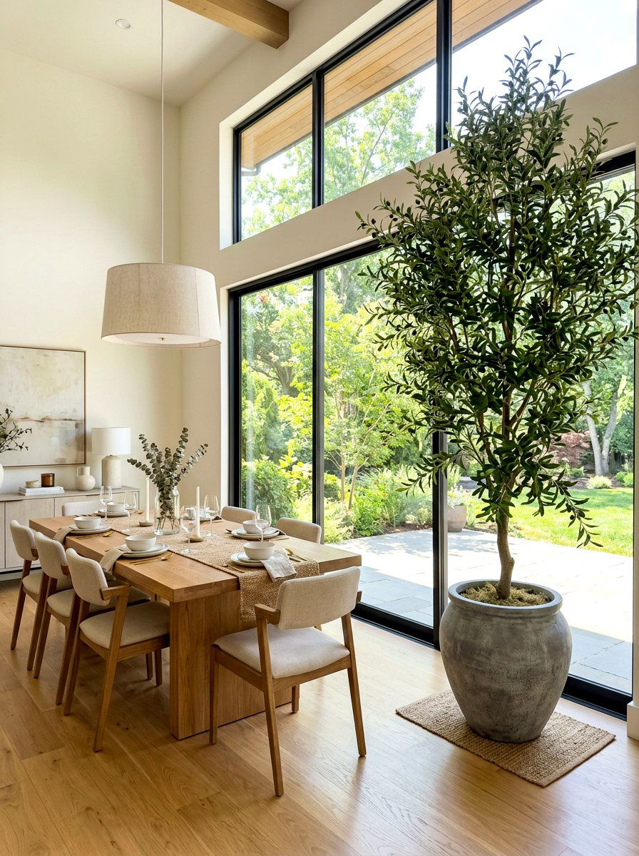 Indoor Tree Decor - 30 cafe style dining ideas