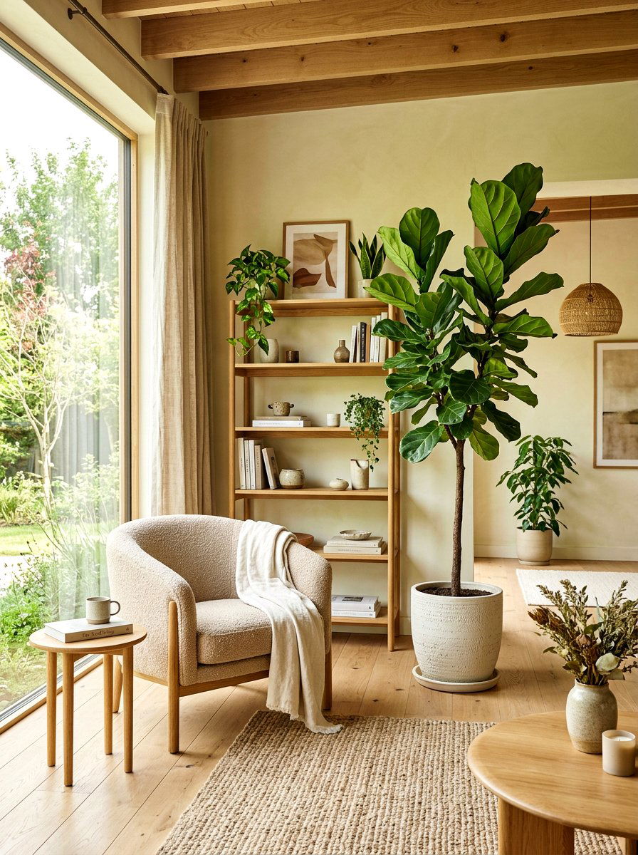 Indoor Tree Decor - 30 Japandi decor ideas