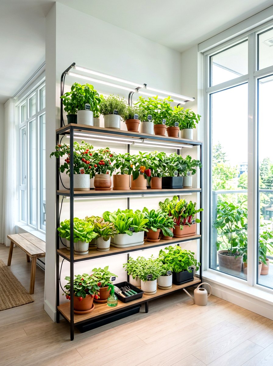 Indoor Vegetable Garden - 30 organic vegetable garden ideas