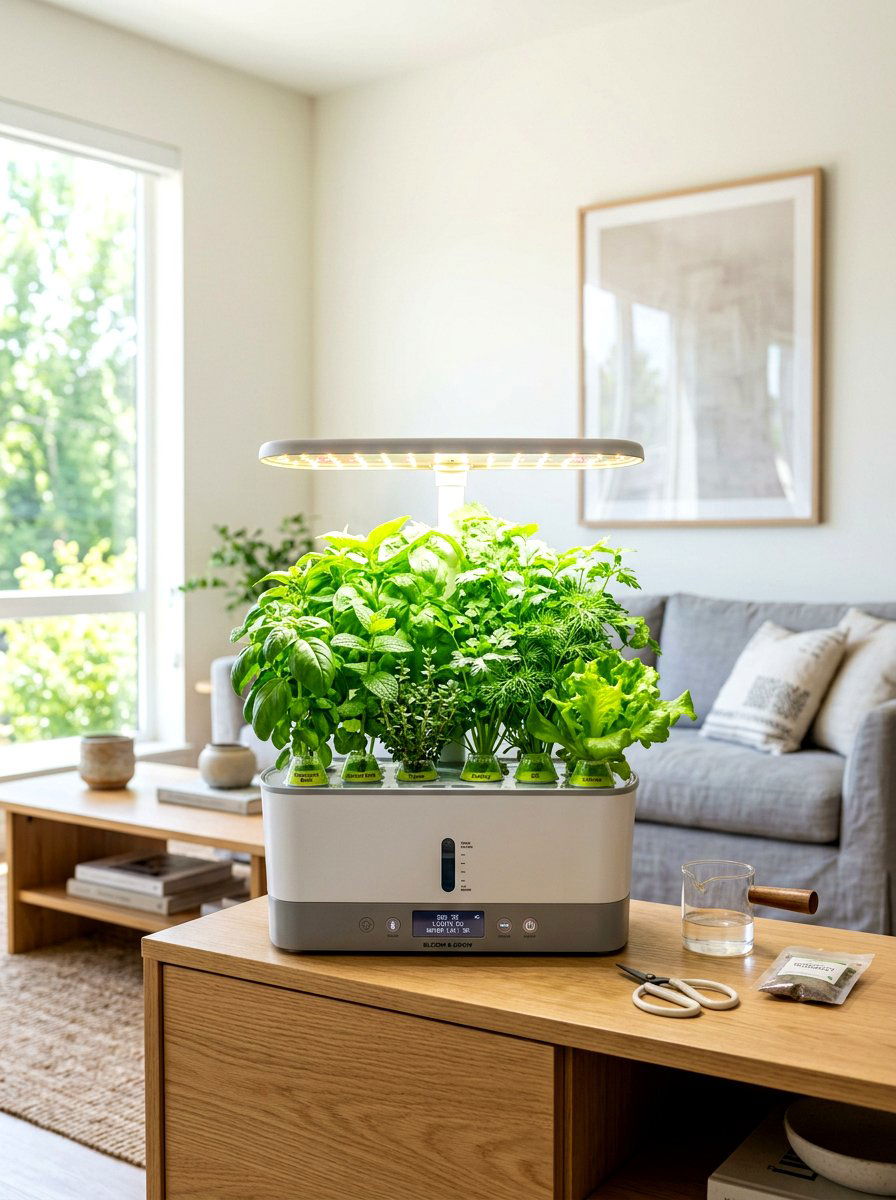 Indoor Vegetable Garden Kit - 30 small vegetable garden ideas