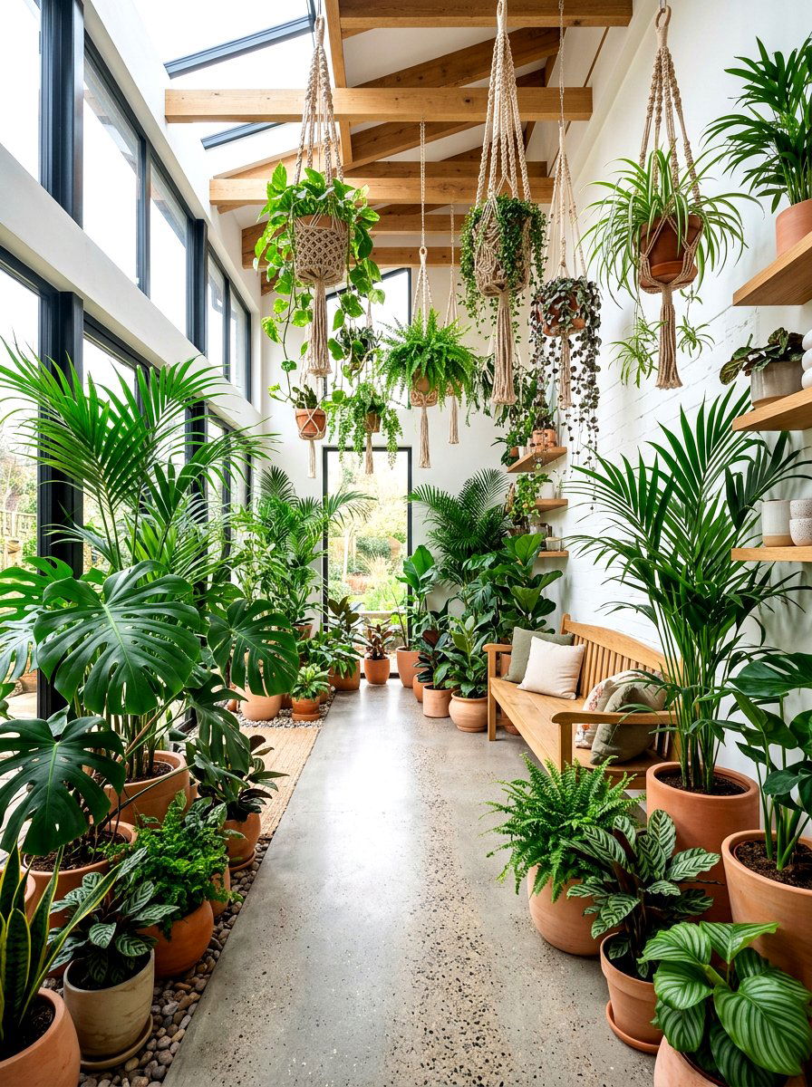 Indoor garden oasis - 30 screen free living room ideas