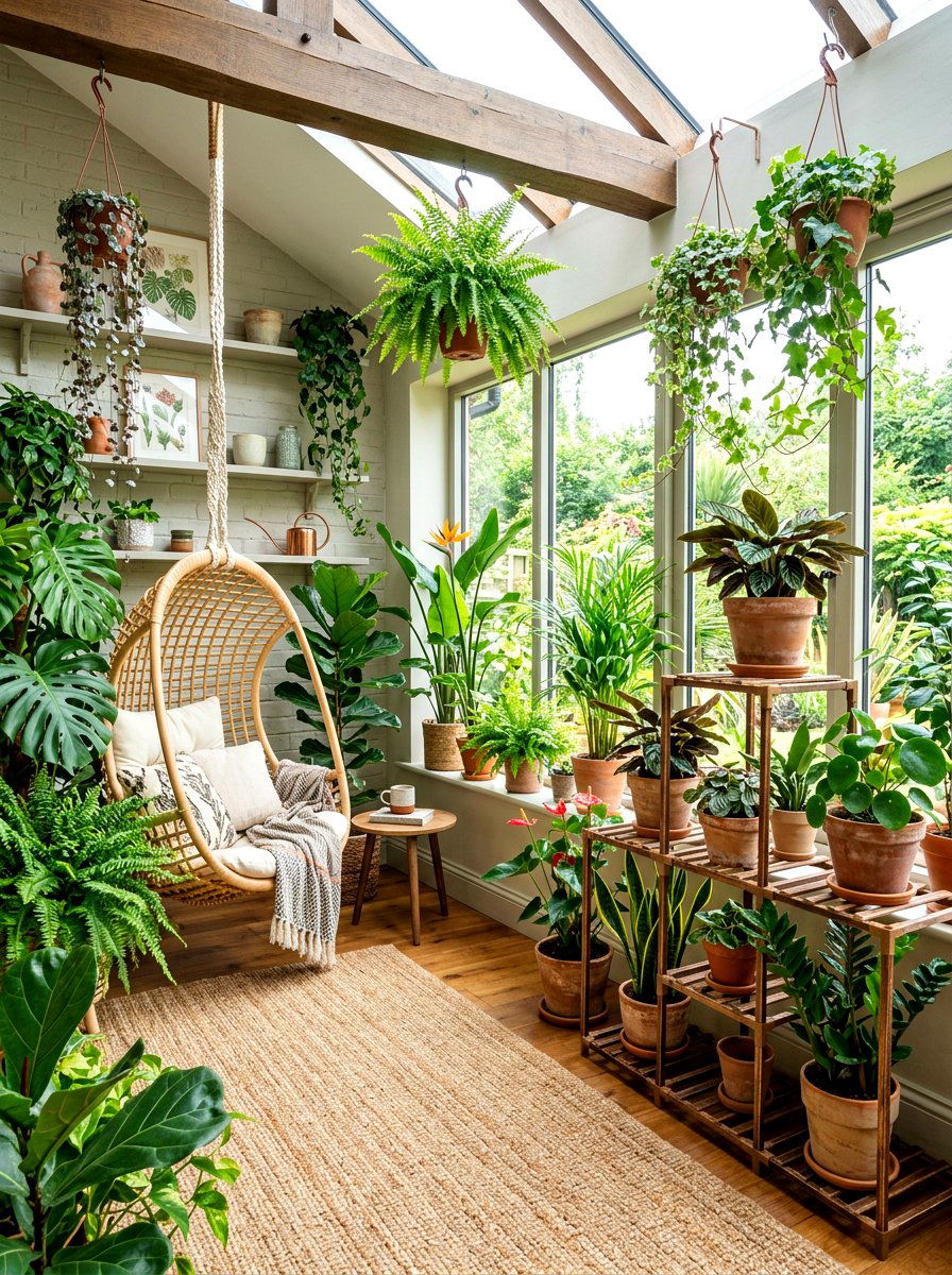 Indoor garden room - 30 quiet room ideas