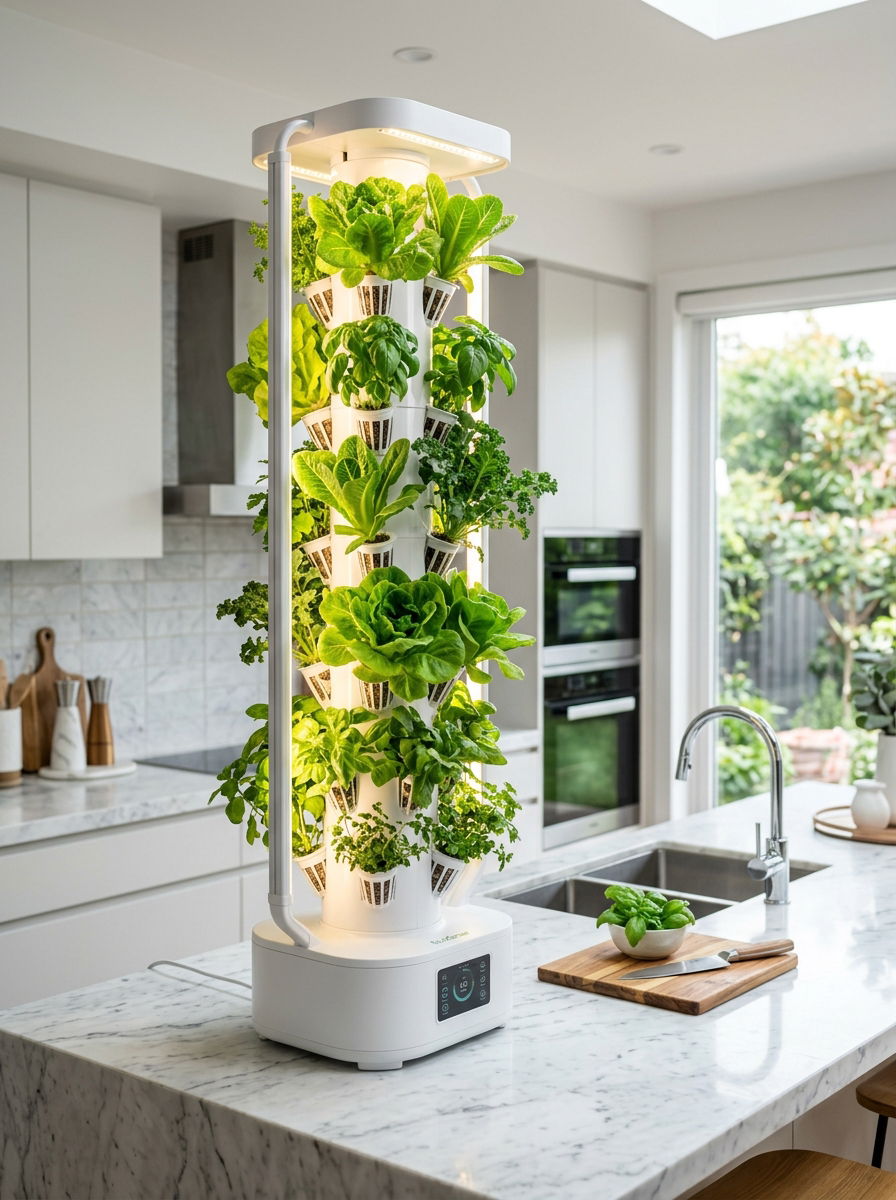 Indoor hydroponic system - 30 urban garden ideas