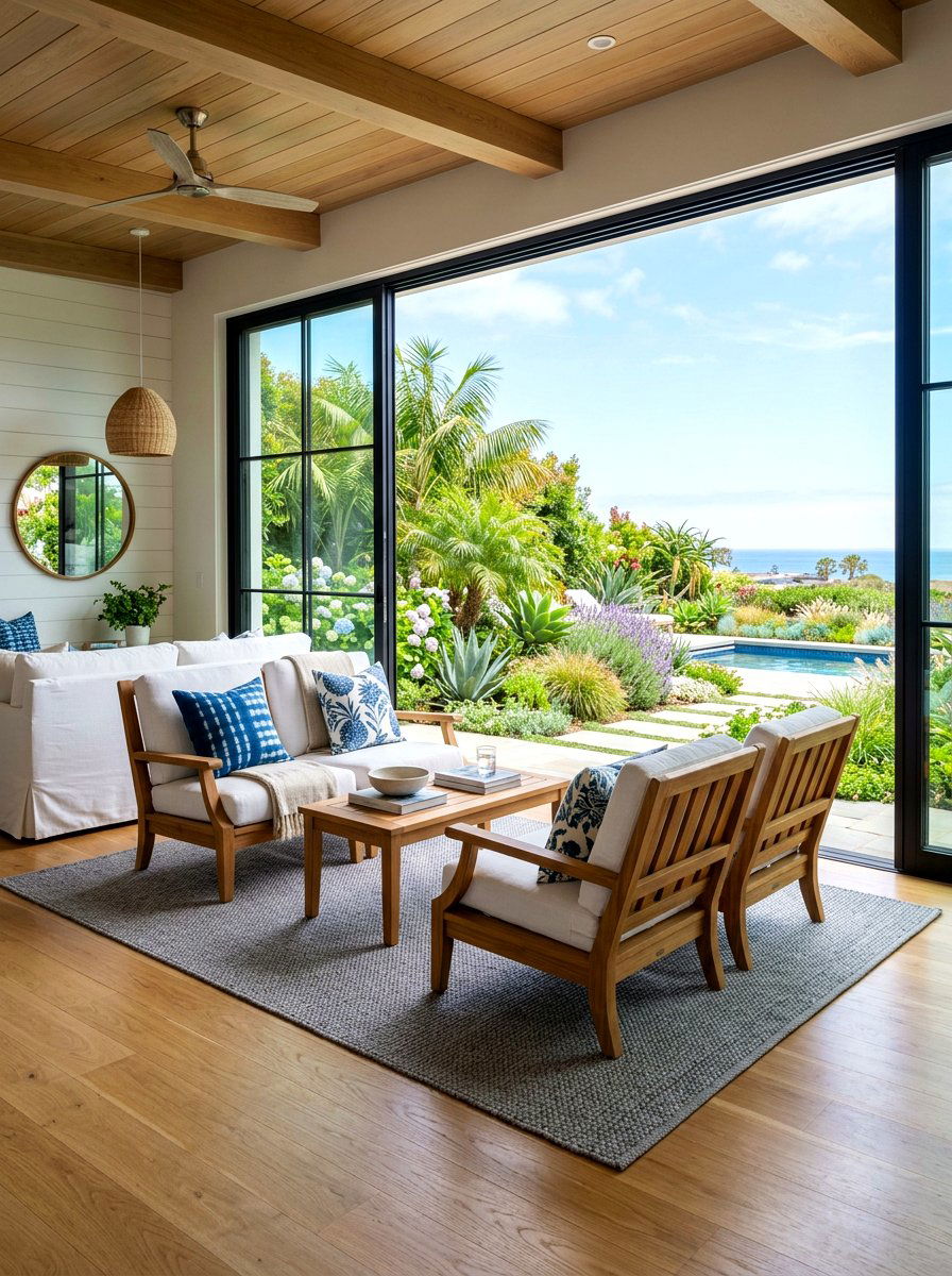 Indoor outdoor living room - 30 family friendly living room ideas