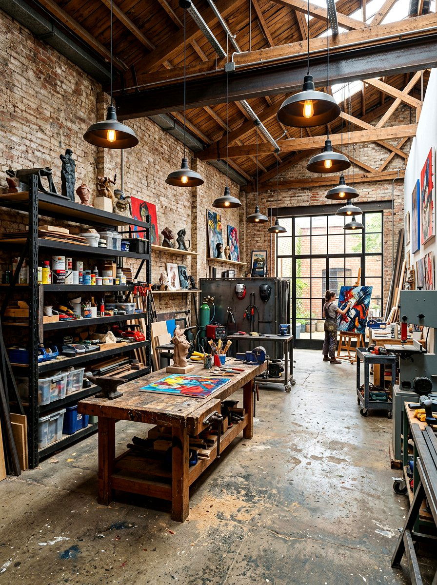 Industrial Art Shed - 30 art shed ideas