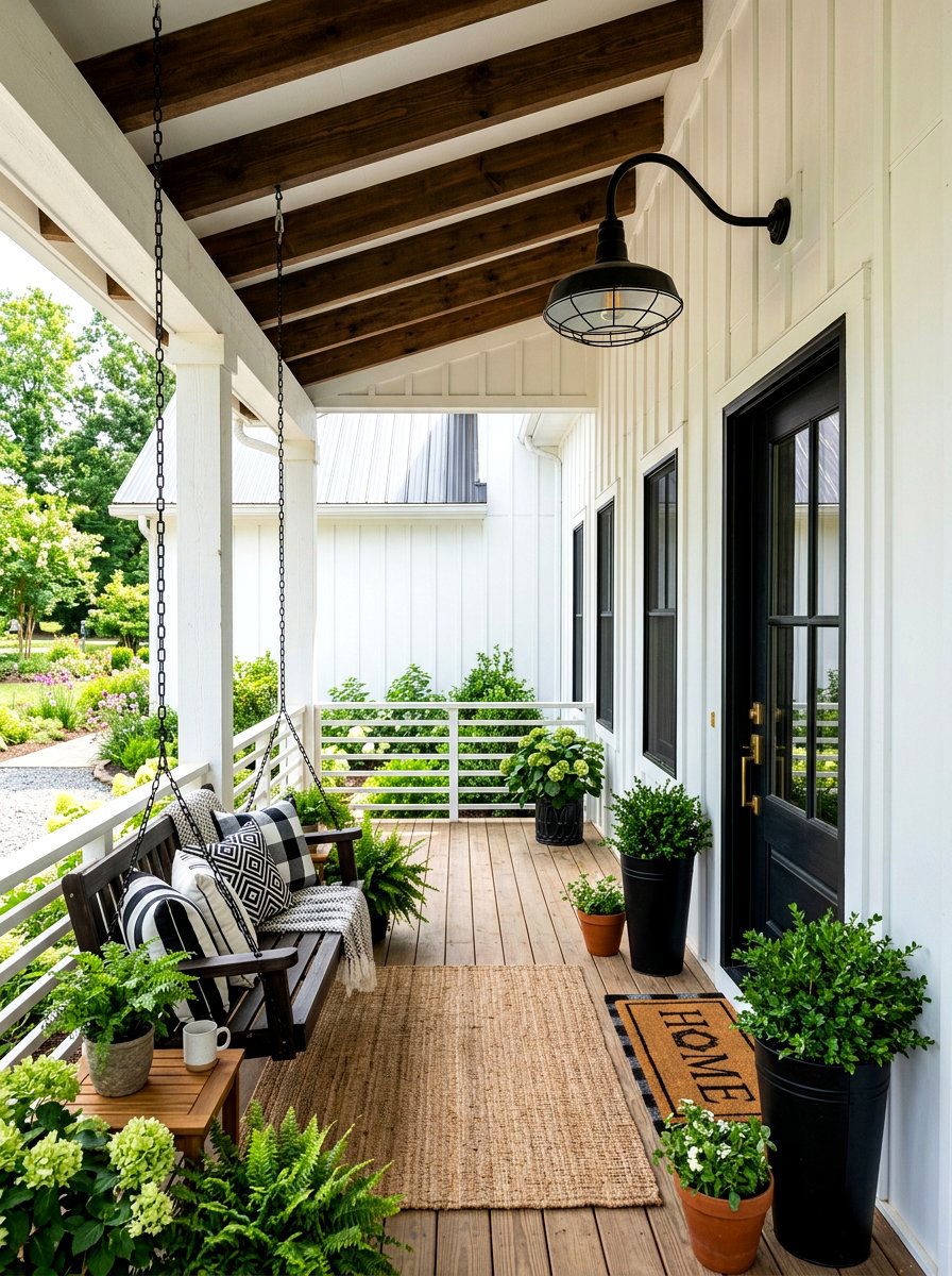 Industrial Barn Light For Farmhouse Porch - 30 porch lantern styling ideas aesthetic