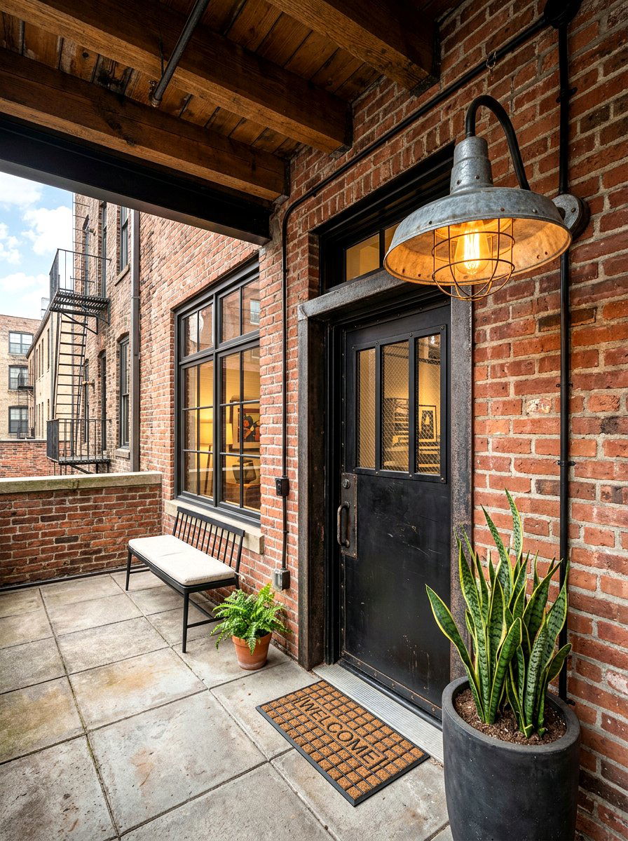 Industrial Barn Porch Light - 30 front porch lighting ideas