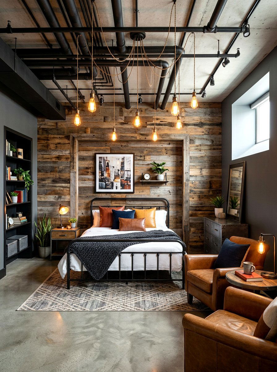Industrial Basement Bedroom - 30 basement bedroom ideas