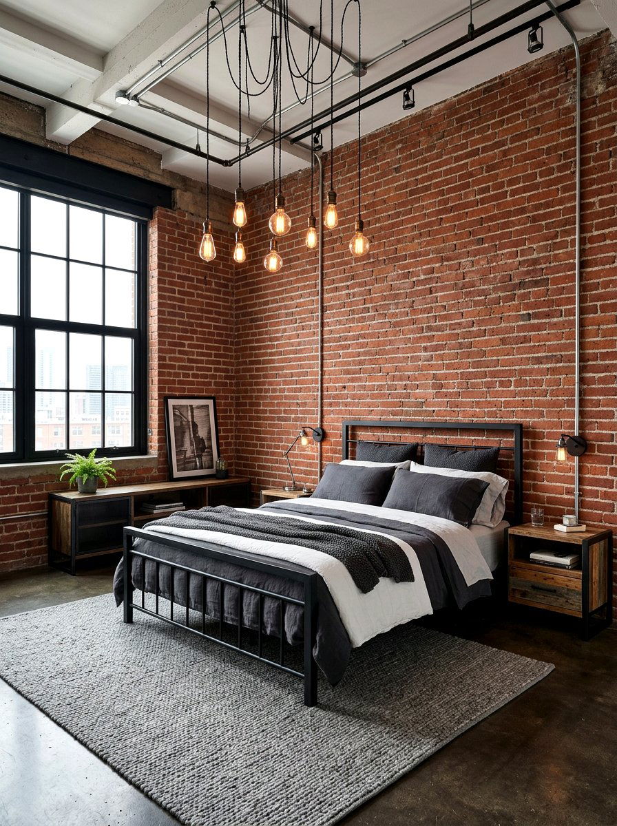 Industrial Bedroom - 30 viral bedroom decor ideas