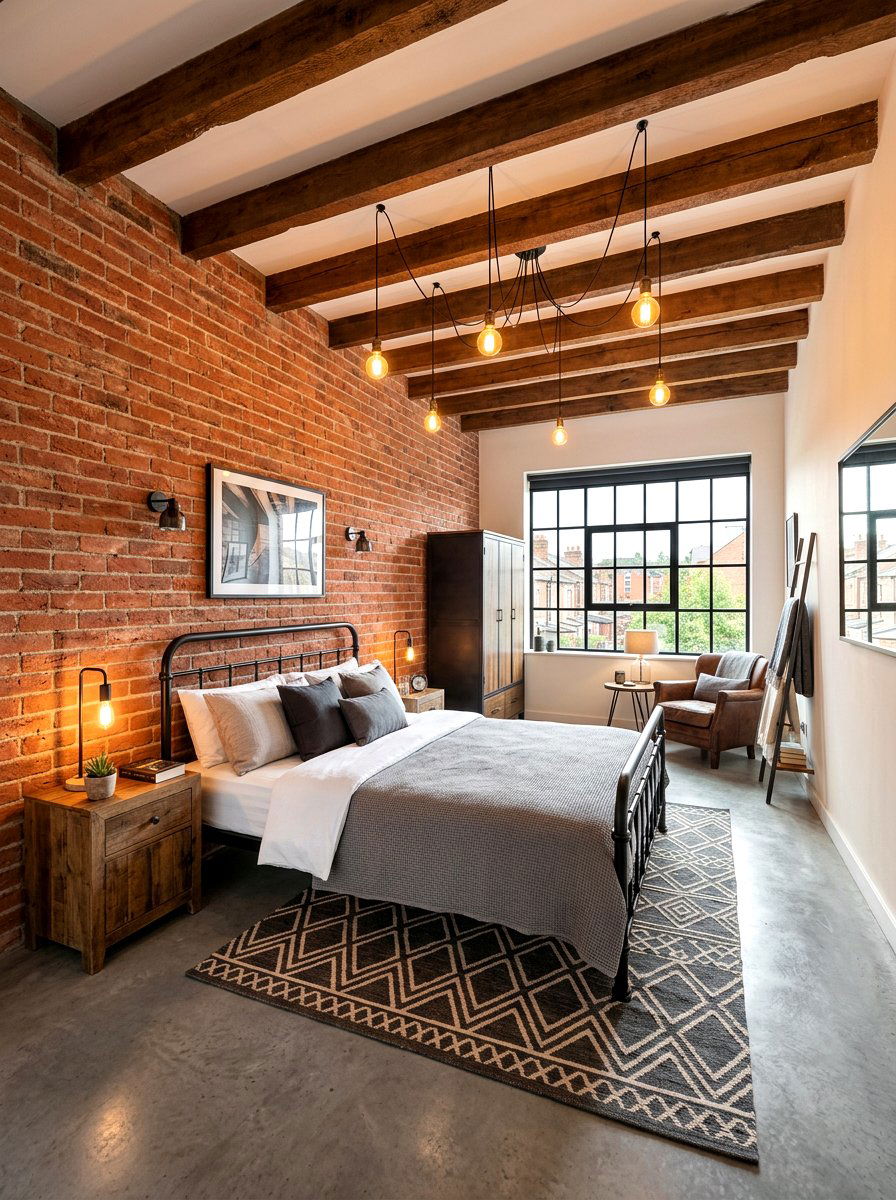 Industrial Bedroom - 30 bedroom makeover ideas