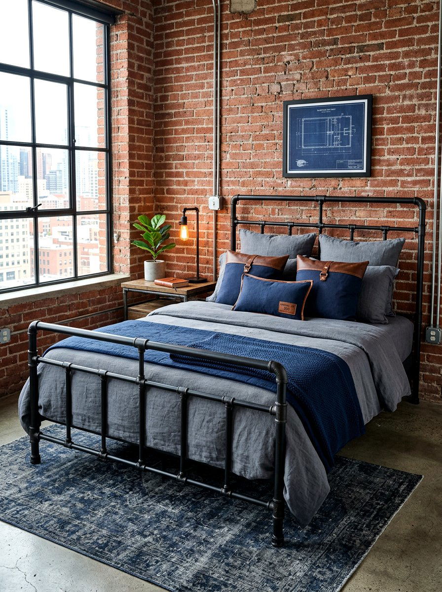 Industrial Bedscape - 30 designer bedscape ideas