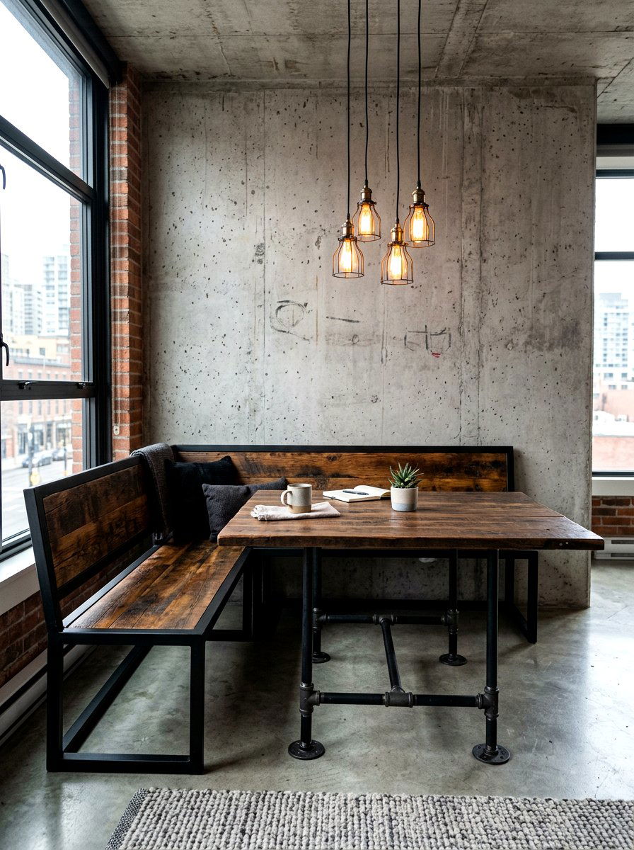 Industrial Breakfast Nook Bench - 30 breakfast nook bench ideas