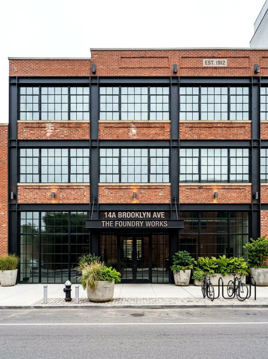 Industrial Brick And Metal Front - 30 front facade makeover ideas aesthetic