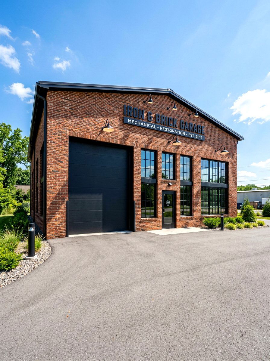 Industrial Brick Garage - 30 detached garage exterior ideas