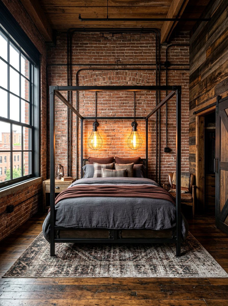 Industrial Cabin Bedroom - 30 cabin bedroom ideas