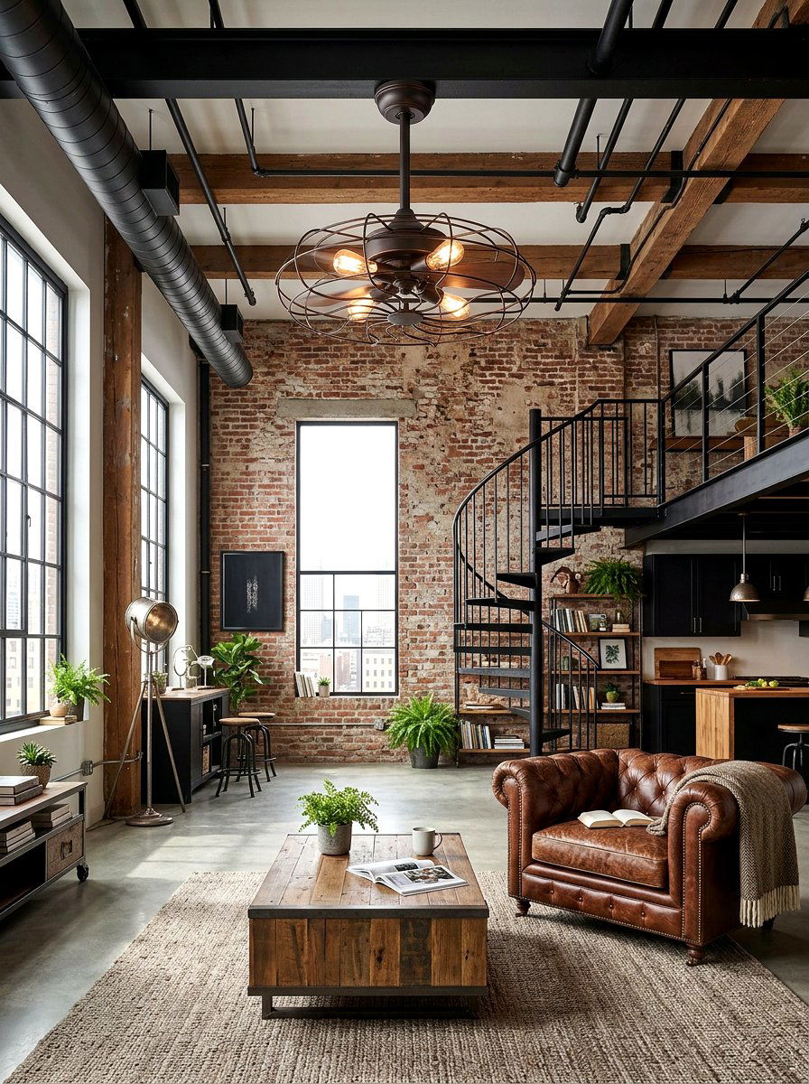 Industrial Cage Ceiling Fan - 30 ceiling fan ideas