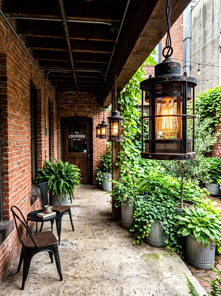 Industrial Cage Lantern - 30 porch lantern ideas