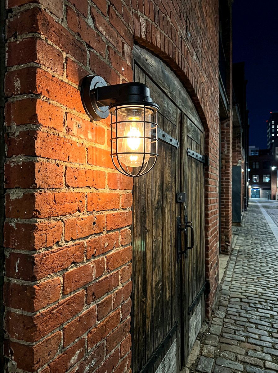 Industrial Cage Wall Light - 30 outdoor wall light ideas