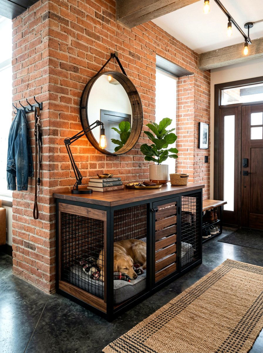 Industrial Dog Kennel Furniture - 30 entryway pet station ideas