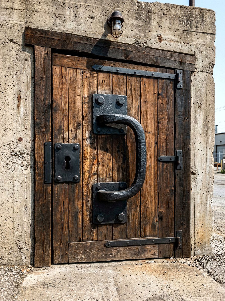 Industrial Door Hardware - 30 front door decor ideas