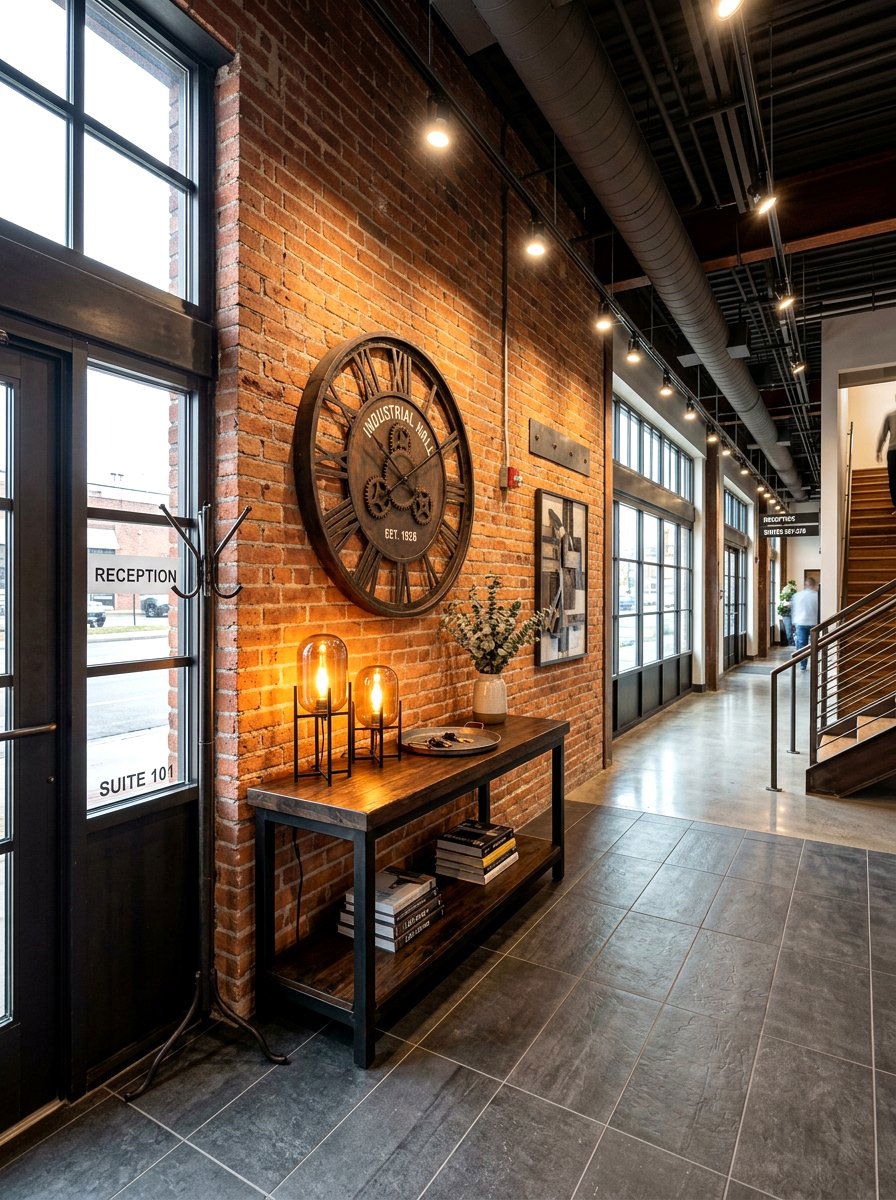 Industrial Entry Hall - 30 entry console styling ideas