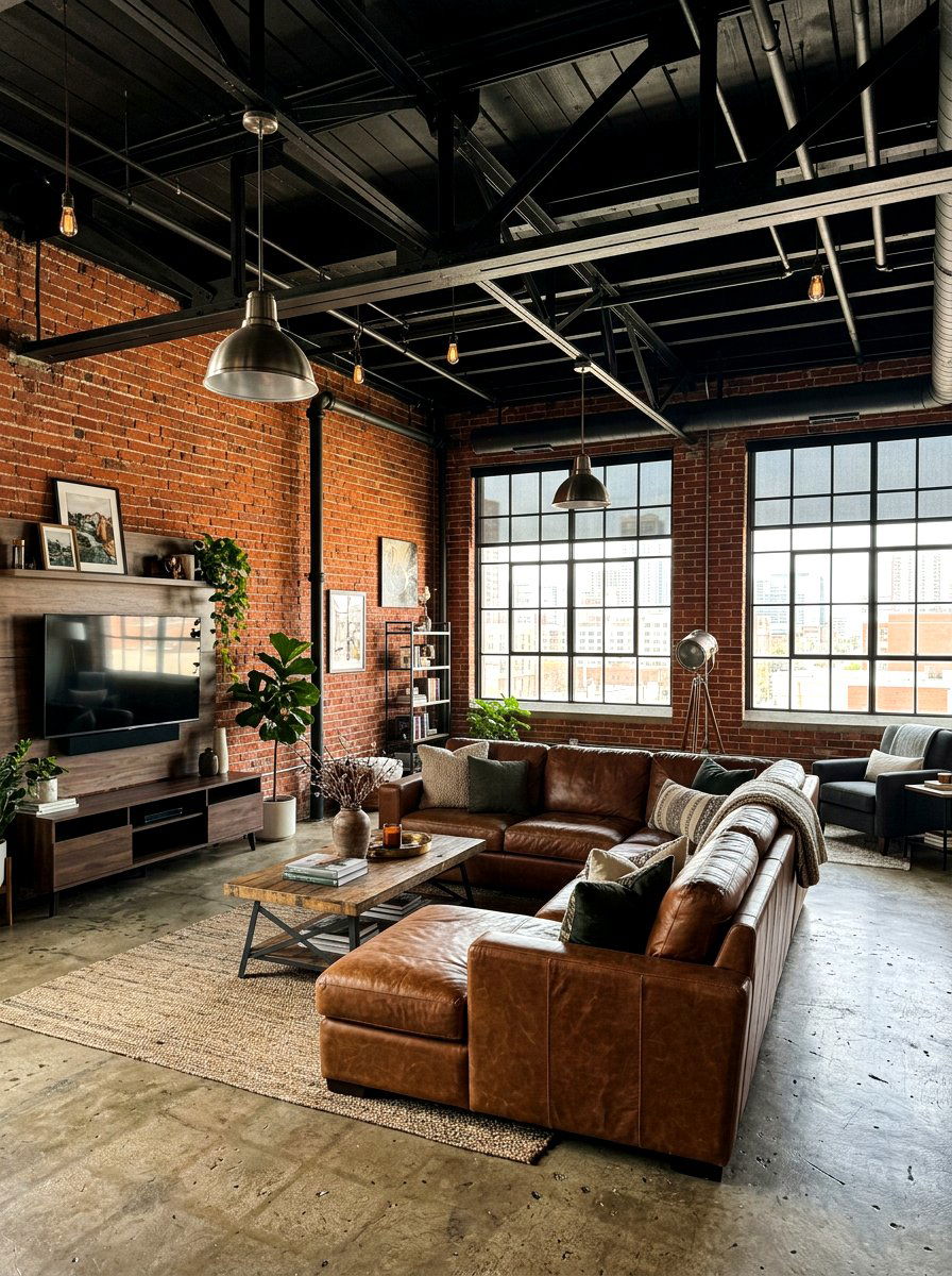 Industrial Family Room Aesthetic - 30 family room decor ideas