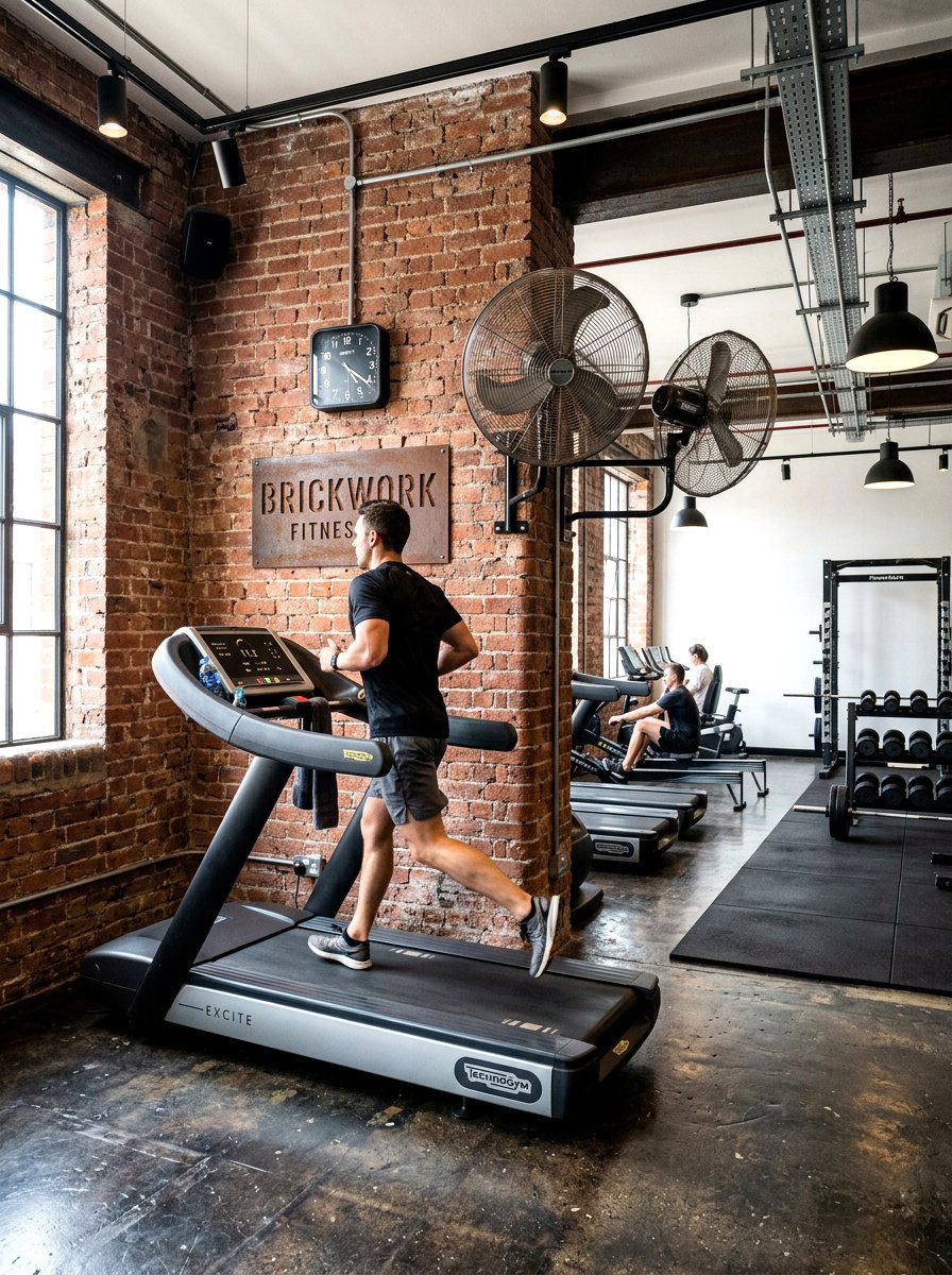 Industrial Fitness Room - 30 treadmill room ideas