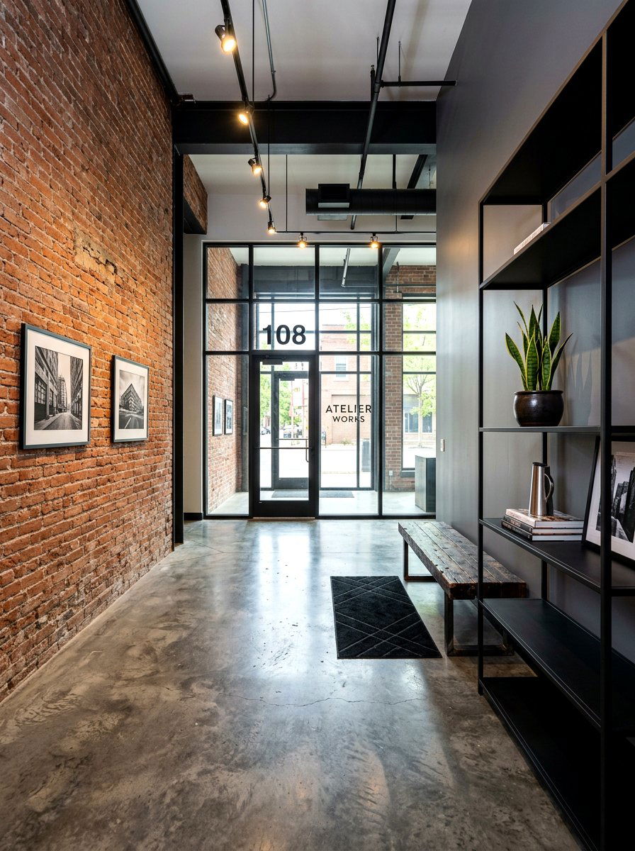 Industrial Foyer - 30 foyer ideas