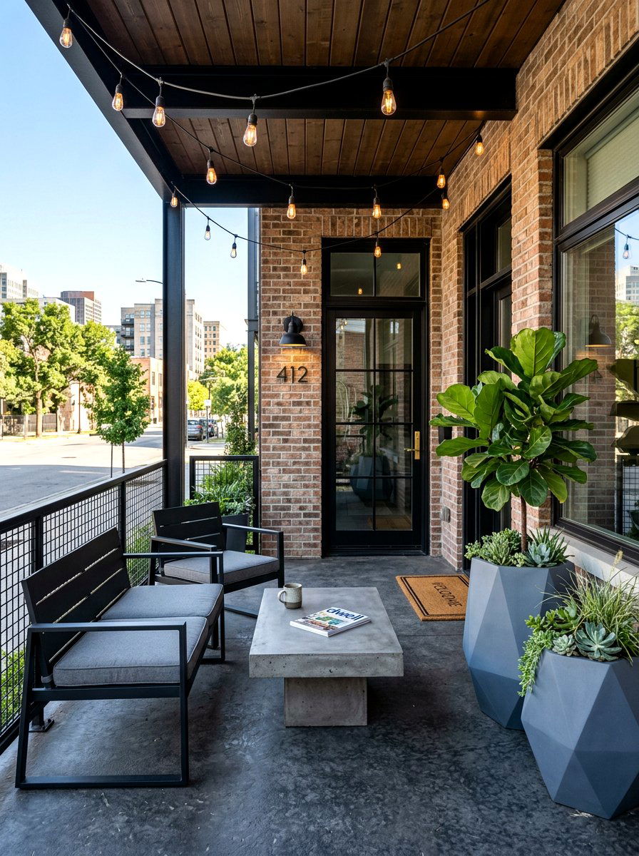 Industrial Front Porch - 30 front porch decor ideas