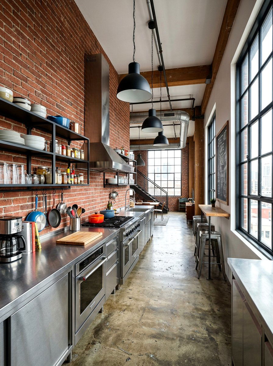 Industrial Galley Kitchen Decor - 30 tiny galley kitchen ideas
