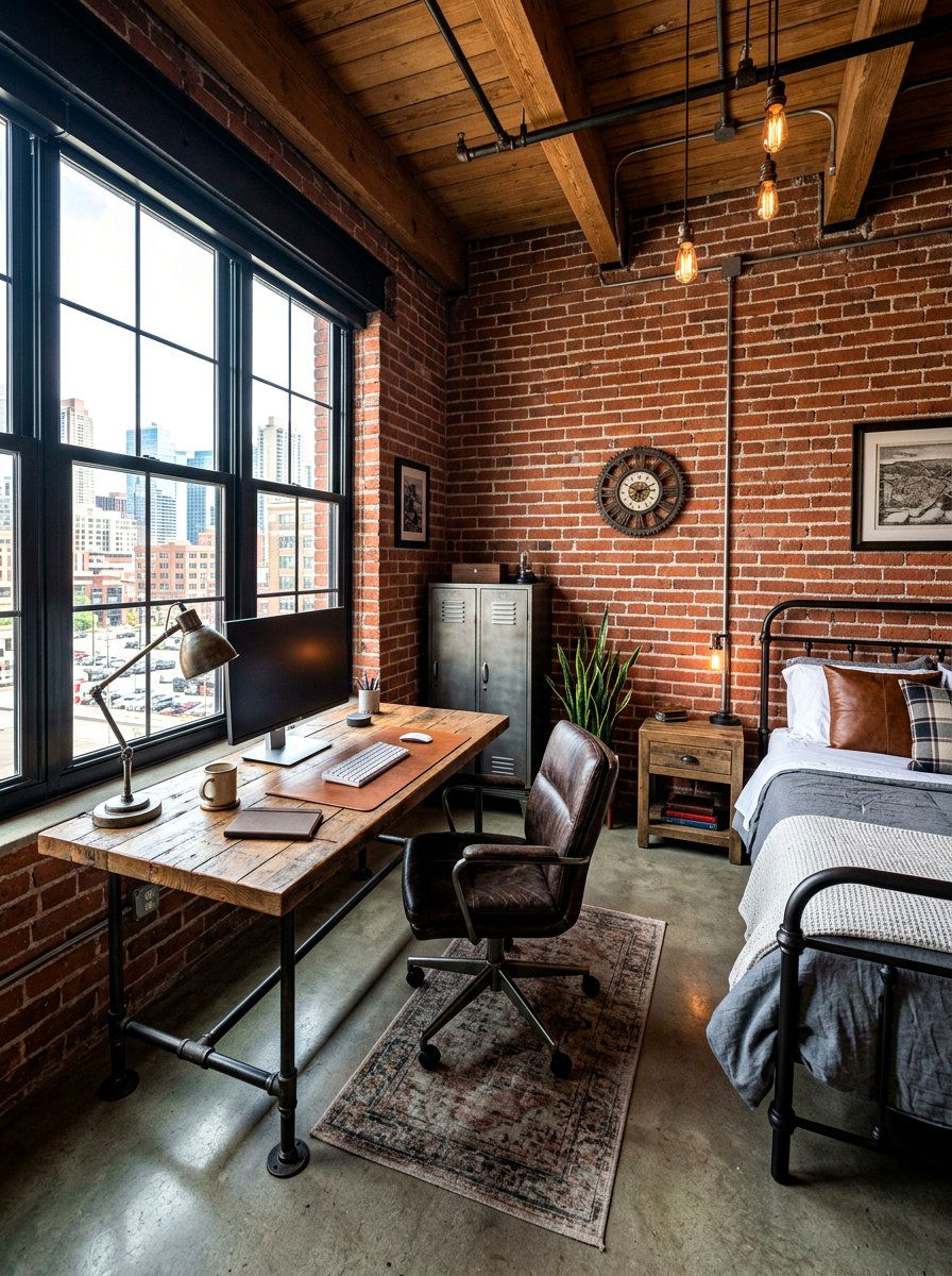 Industrial Guest Room Office - 30 guest room office ideas