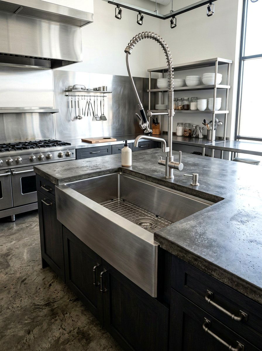 Industrial Kitchen Apron Sink - 30 apron sink kitchen ideas
